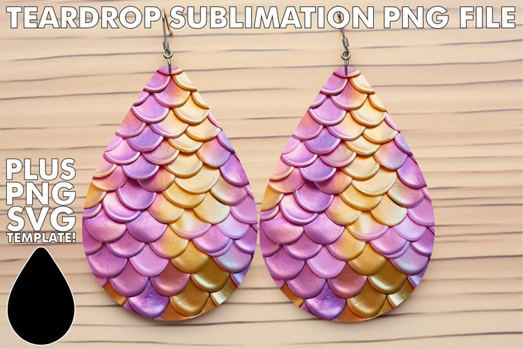 Sparkling Seas: Glittery 3D Mermaid Earrings