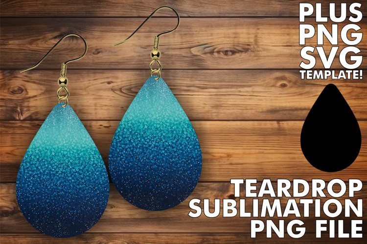 Glittered Patterns: Sublimation Teardrop Earrings