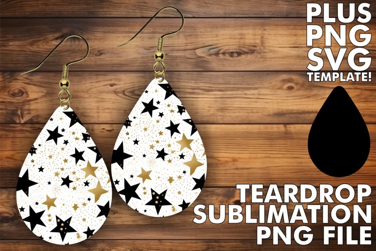 Starry Nights, Sparkling Earrings: Sublimation Delights example image 1