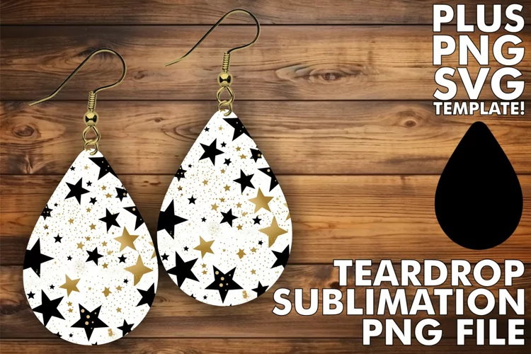 Starry Nights, Sparkling Earrings: Sublimation Delights