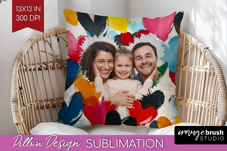 Valentines Day Photo Pillow PNG - Heart Picture Frame Pillow