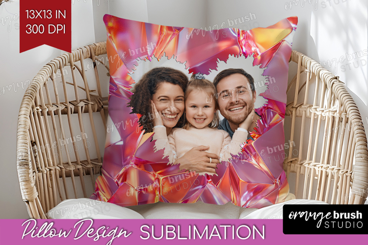 Gem Texture Photo Pillow PNG - Gemstone Picture Frame Pillow