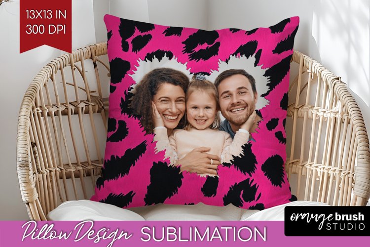 Leopard Print Photo Pillow PNG - Animal Pattern Picture