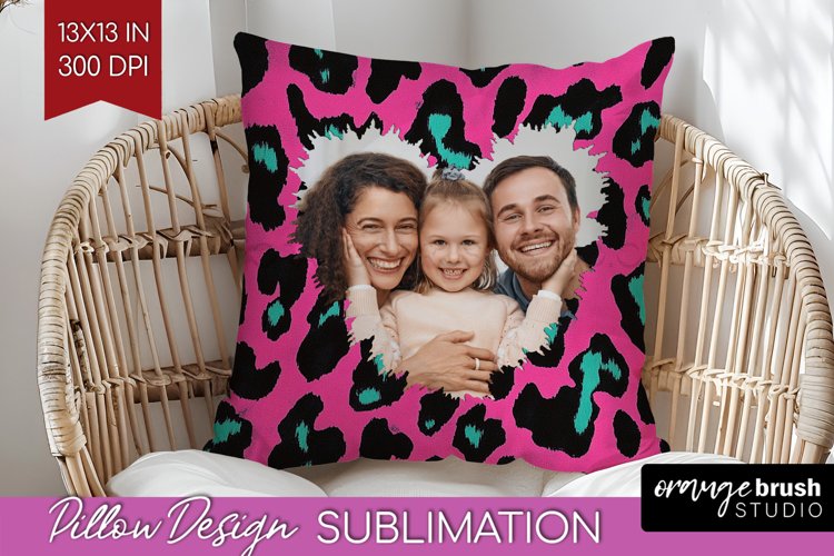 Leopard Print Photo Pillow PNG - Animal Pattern Picture