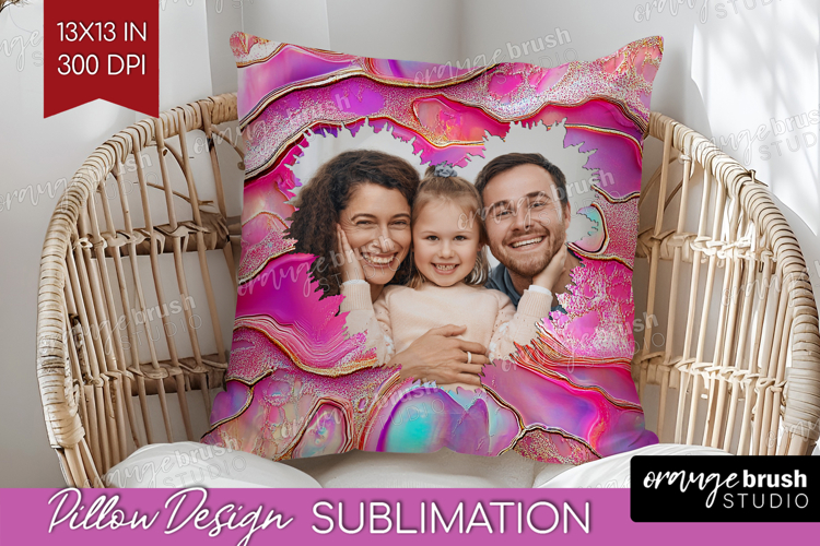 Pearl Photo Pillow PNG - Pearl Texture Picture Frame Pillow