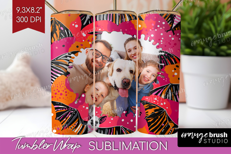 Halloween Photo Tumbler PNG - Brush Stroke Picture Tumbler