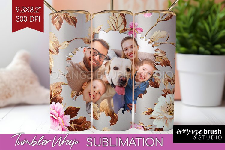 Flowers Photo Tumbler PNG - Floral Picture Tumbler Wrap