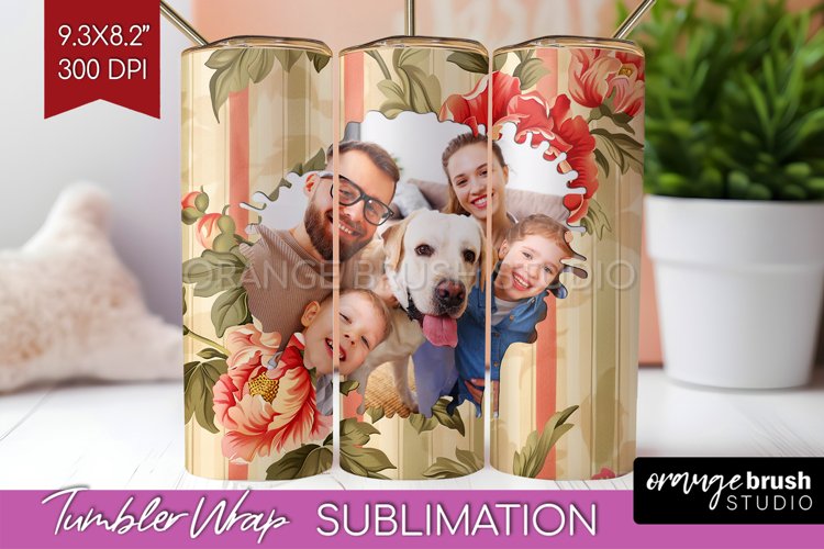 Flowers Photo Tumbler PNG - Floral Picture Tumbler Wrap