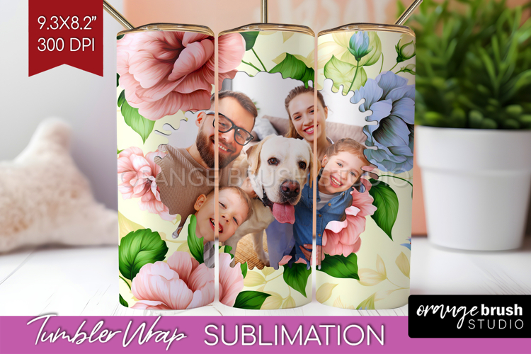 Spring Photo Tumbler PNG - Flowers Picture Tumbler Wrap