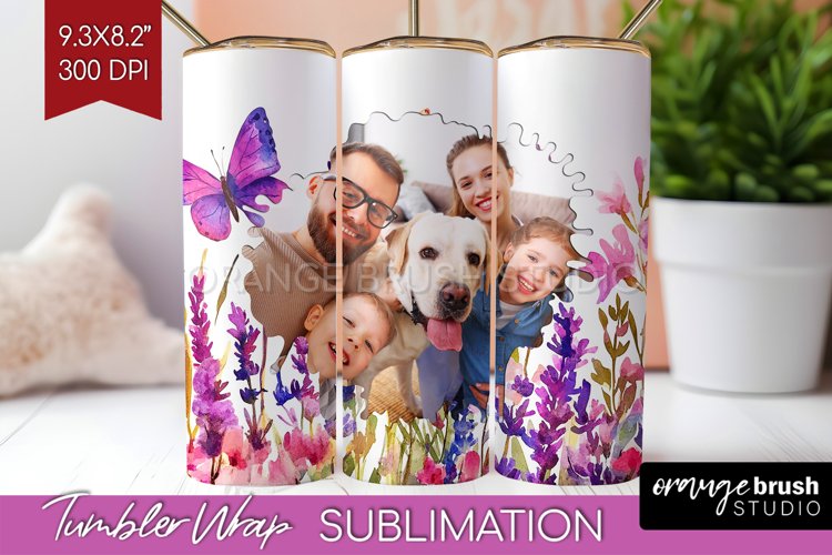 Wildflowers Photo Tumbler PNG - Floral Picture Tumbler Wrap