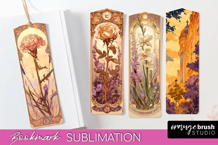 Vintage Scrapbook Bookmark Sublimation - Ephemera Bookmarks