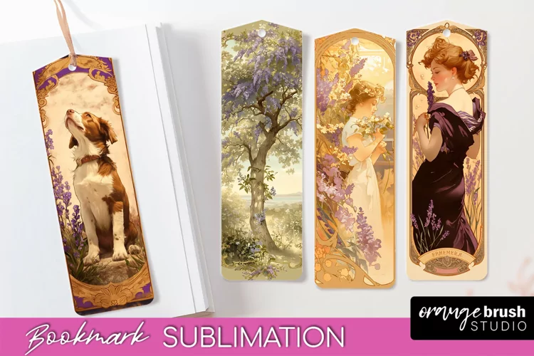 Vintage Scrapbook Bookmark Sublimation - Ephemera Bookmarks