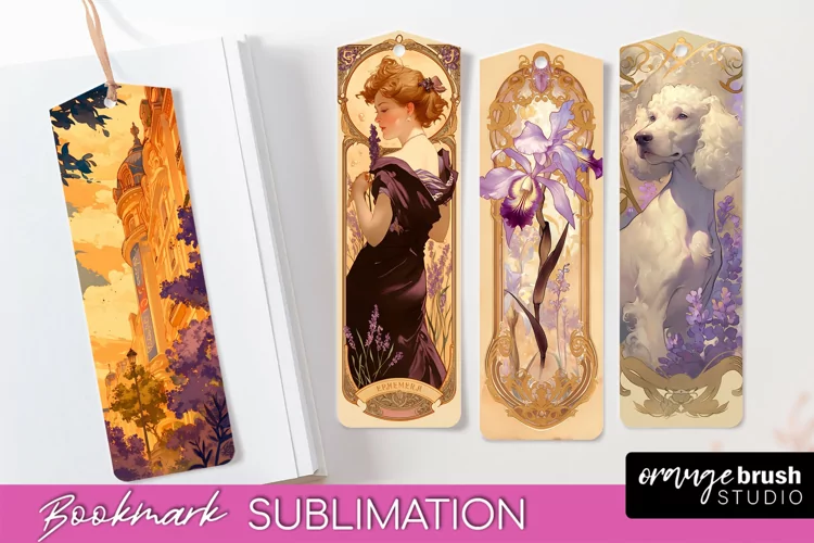 Vintage Scrapbook Bookmark Sublimation - Ephemera Bookmarks