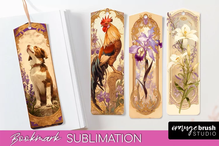 Vintage Scrapbook Bookmark Sublimation - Ephemera Bookmarks