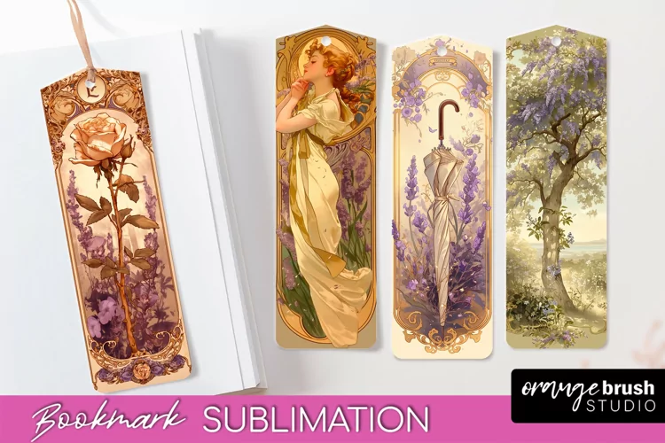 Vintage Scrapbook Bookmark Sublimation - Ephemera Bookmarks
