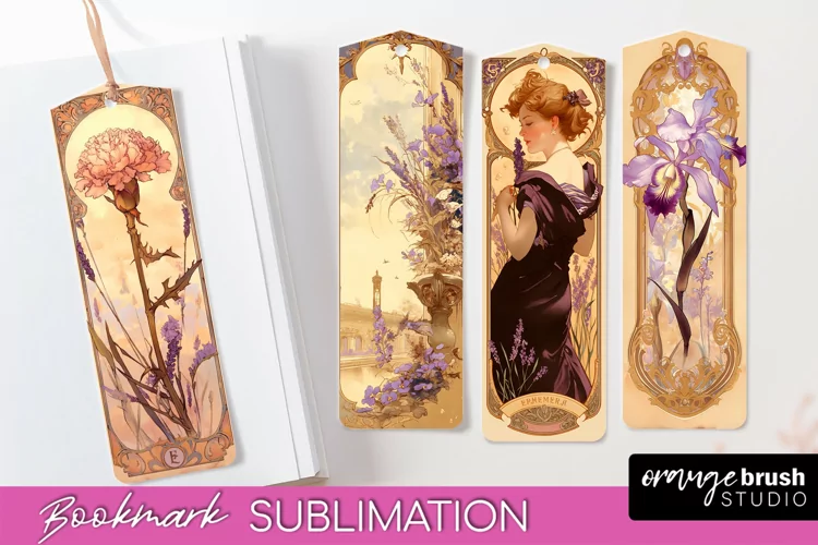 Vintage Scrapbook Bookmark Sublimation - Ephemera Bookmarks