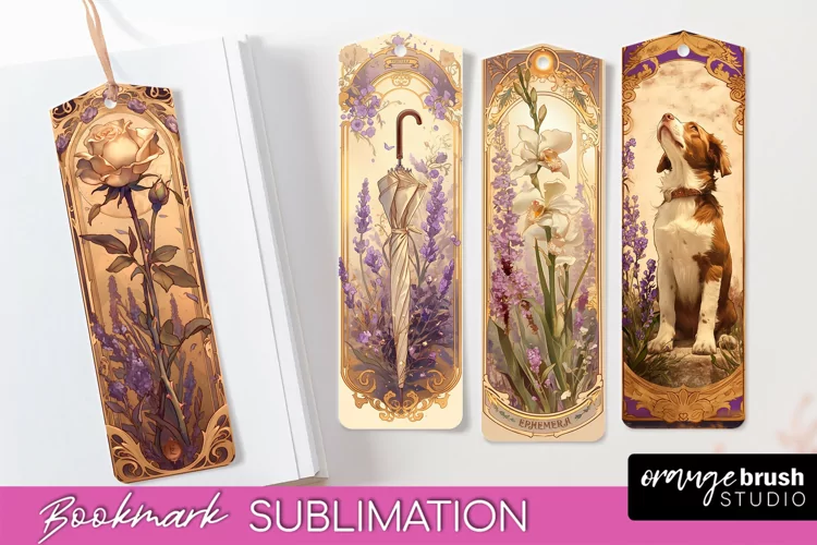Vintage Scrapbook Bookmark Sublimation - Ephemera Bookmarks