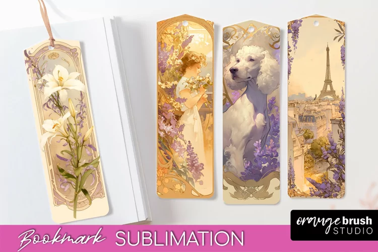 Vintage Scrapbook Bookmark Sublimation - Ephemera Bookmarks