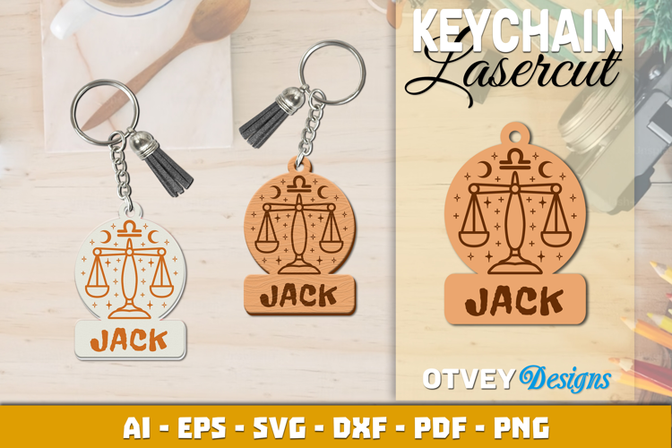 Zodiac Keychain Lasercut | Keychain Design Lasercut