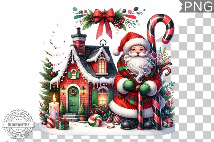 Santa Christmas Clipart Image 19