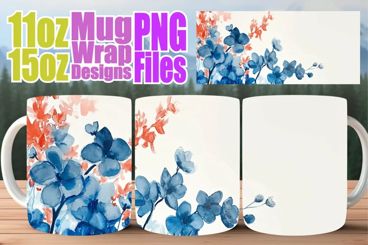 Radiant Blossom Mug: Vibrant Spring Sublimation