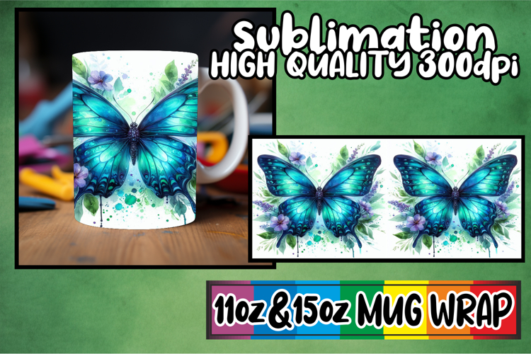 Sweet dreams sublimation print wrap, Butterfly