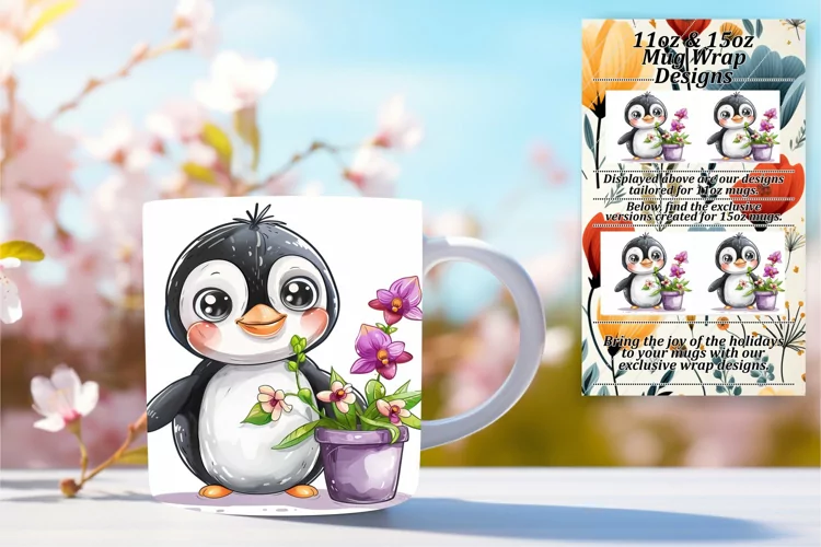 Colorful Wildlife Wonderland Mug Wrap 15oz