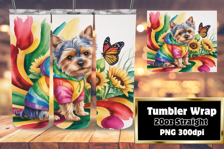 Tailored 20oz Tumbler Wraps , Cute Dog