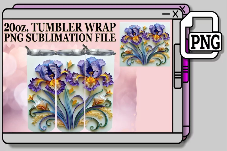 Delicate Colorful Springtime Blossom 3D 20oz Sublimation