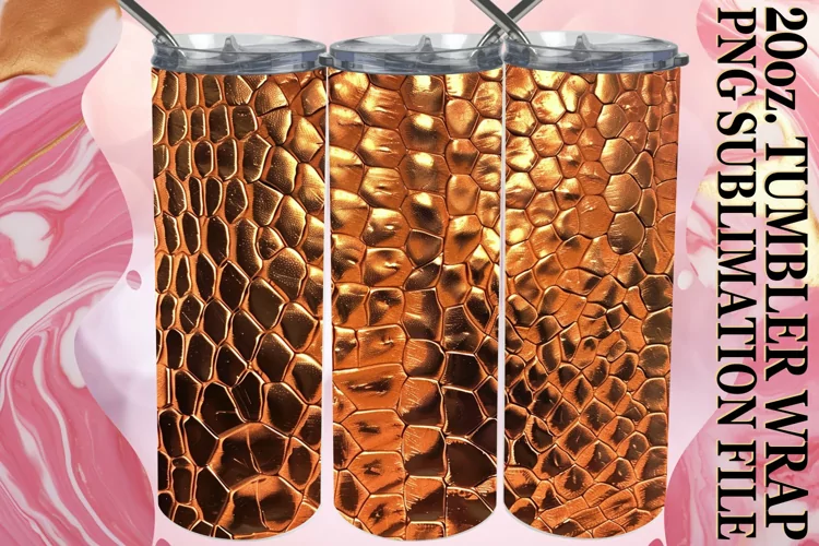 Quilted 3D Design Tumbler Sublimation