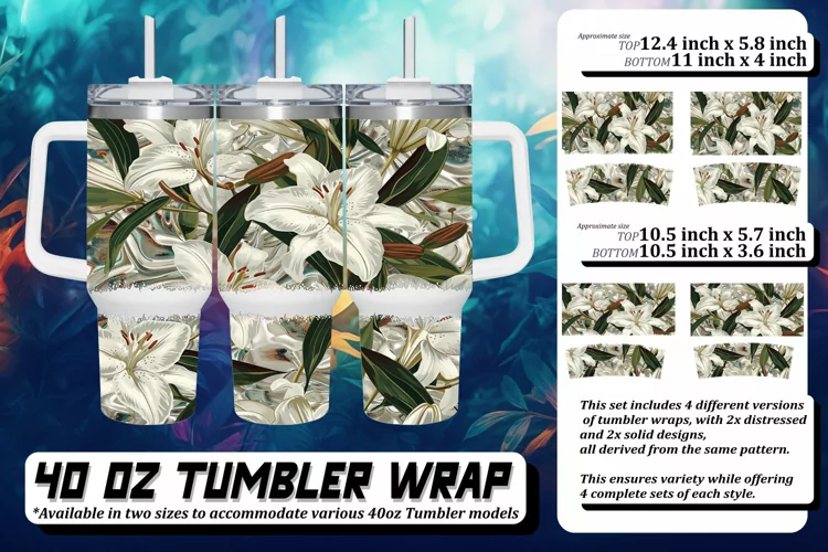 Blossom Bliss Tumbler Wrap 40oz
