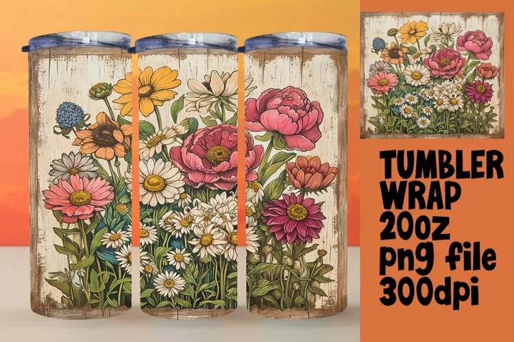 Classic Blossom Sublimation Tumbler - 20oz Dream