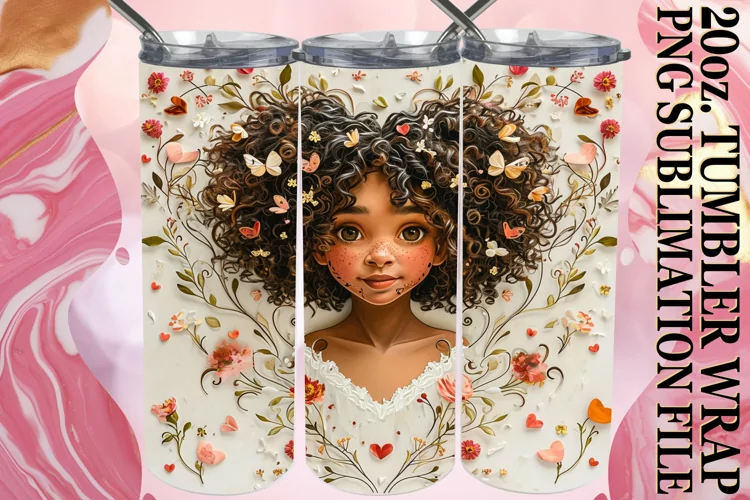 Sublimation Love Tumbler Wrap