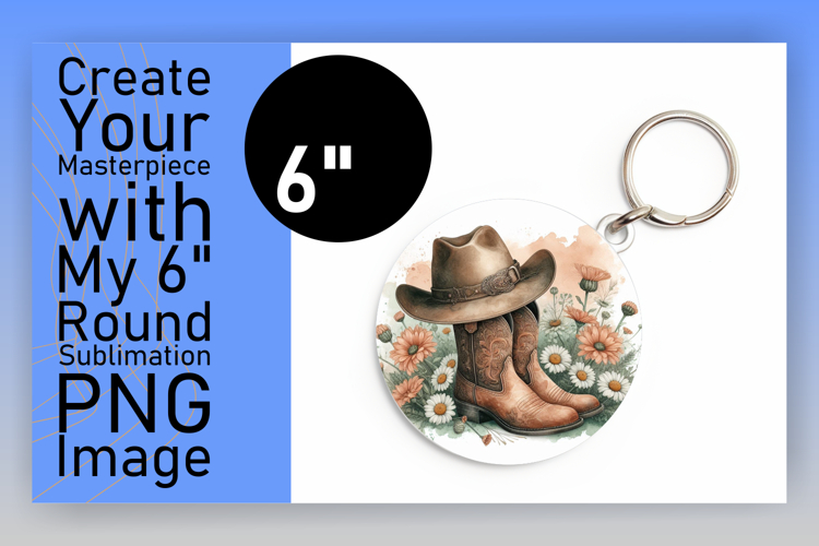 Whimsical Round Design for Car Coasters , Western