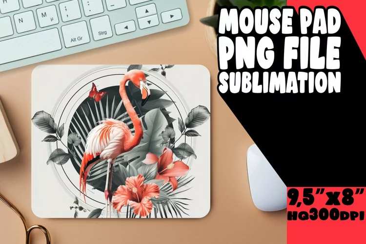Exotic Elegance Flamingo Mouse Pads