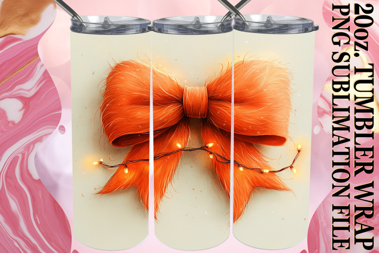 Blissful moments 20oz tumbler wrap, Christmas