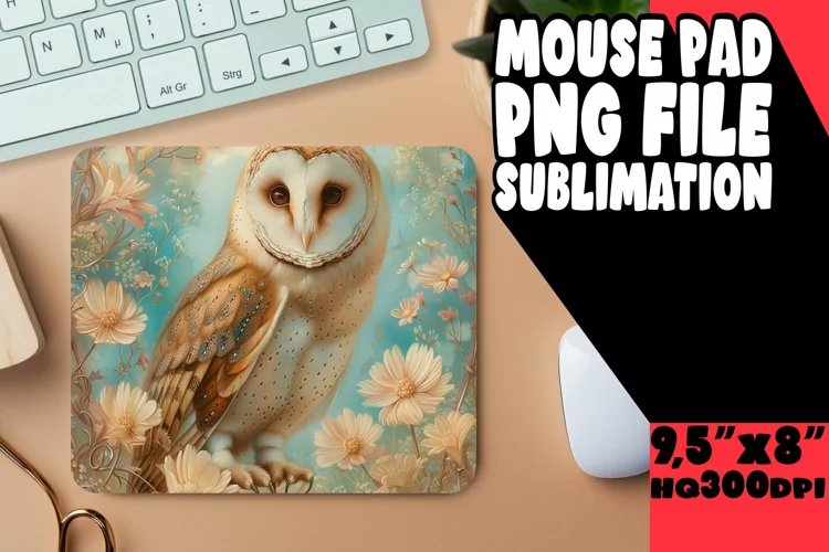 Twilight Owl Print Mouse Pad Series