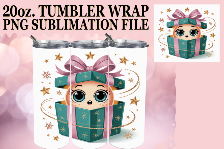 Sweet Inspirations 20oz tumbler wrap, Cute Christmas