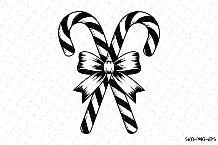 Candy Cane Silhouette