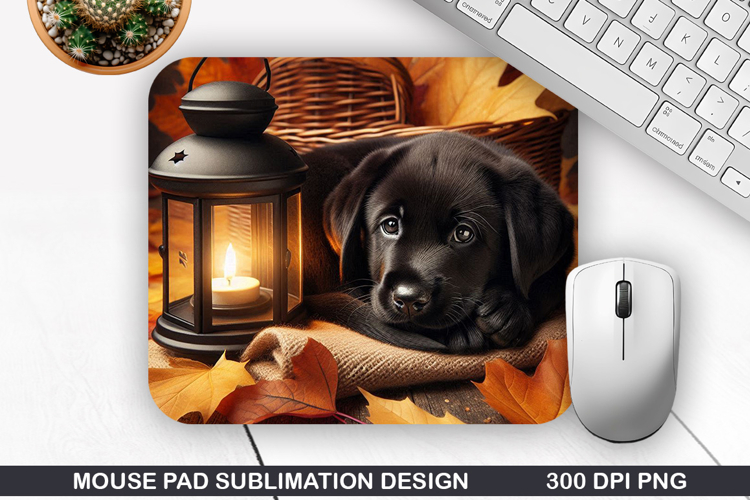 Halloween Dog Mouse Pad Sublimation, Halloween Mouse Pad PNG