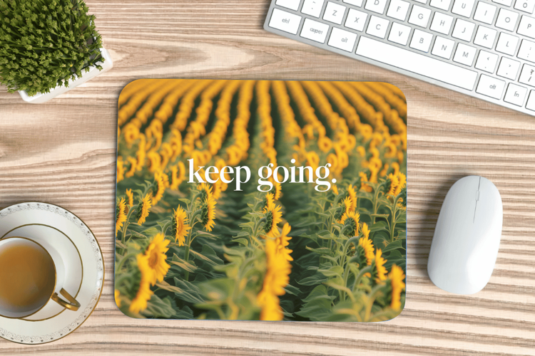 Inspirational Quotes Mouse Pad, Motivational PNG Sublimation