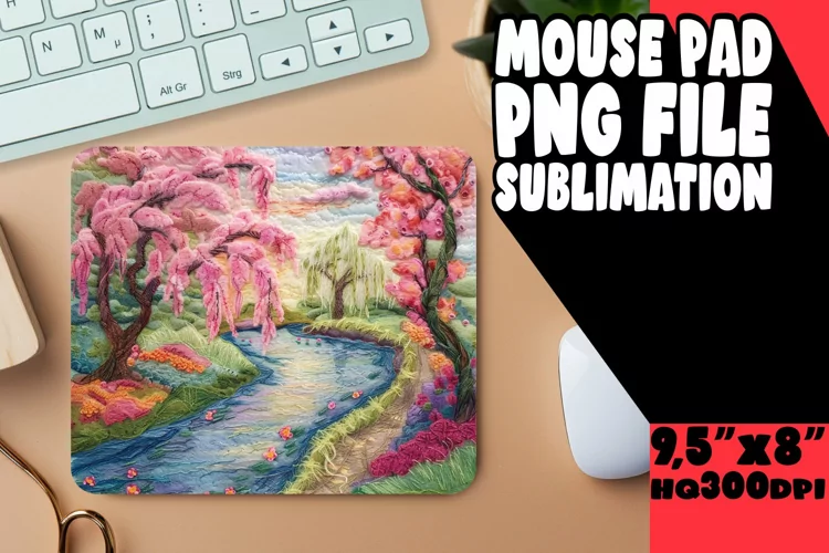 Dynamic 3D Landscape Mouse Pad for Summer