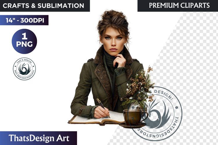 Alpine Winter Sports Fashion and Cabin Clipart PNG