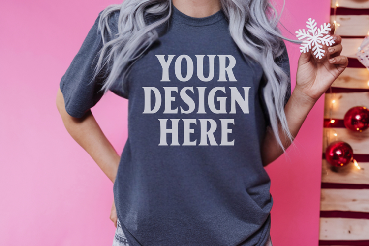 Pepper Christmas Comfort Colors 1717 Mockups, CC 1717 m