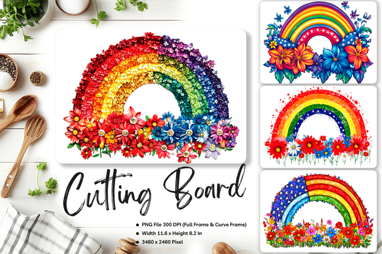 Patriotic Cutting Board USA Flag 4 of July Chopping Board_70