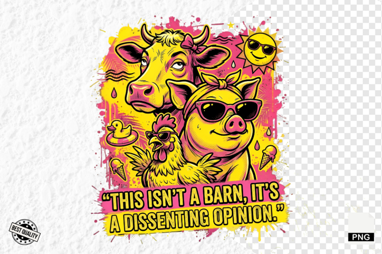 Farm Animals PNG Sublimation - Summer Animal