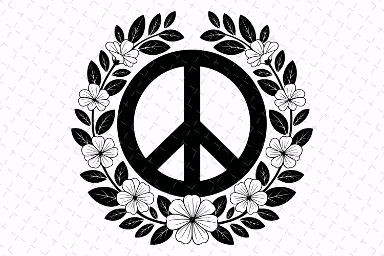 Peace Sign Silhouette Image 6