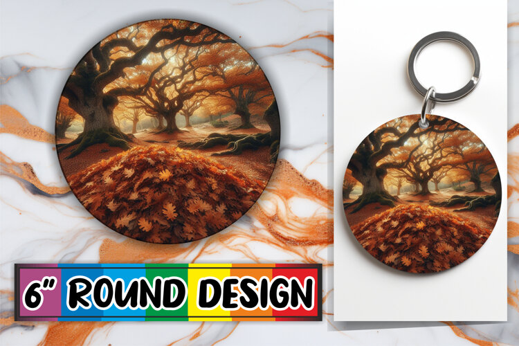 Timeless Circle Keychain Magic, Autumn example image 1