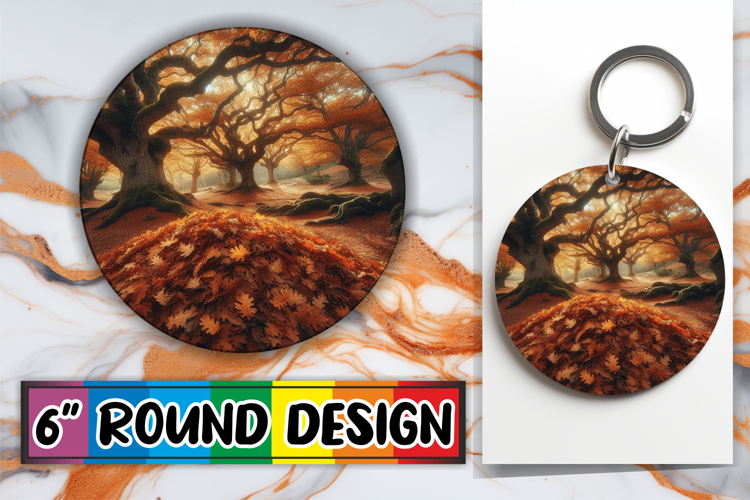 Timeless Circle Keychain Magic, Autumn