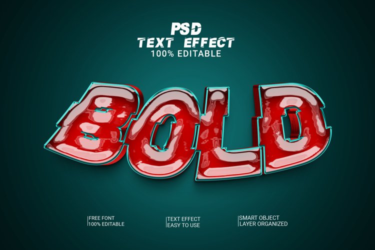 Bold 3d Editable Text Effect Style (2649736)